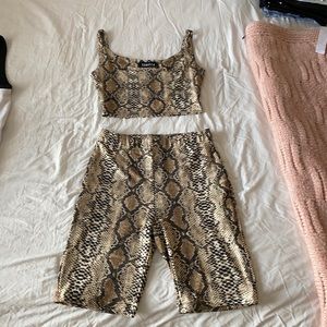 Sorella snake skin print 2 piece